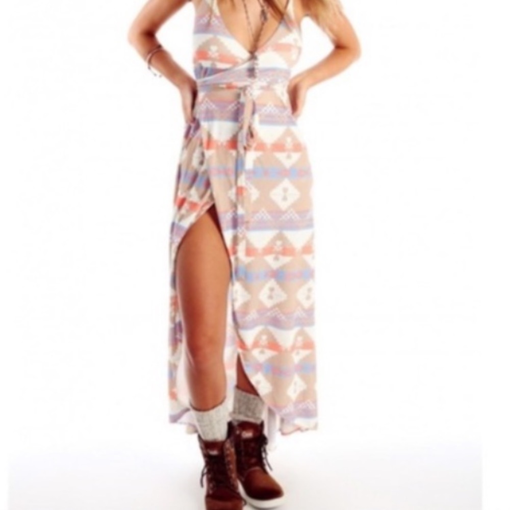 Wildfox Atlantis maxi wrap dress XS